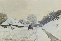 5. MONET Il calesse. Strada sotto la neve a Honfleur (1867 ca)